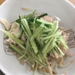 手作りサラダチキンで★簡単しっとり棒々鶏風サラダ♪